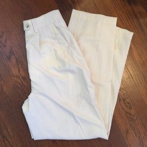 Linen High-Waisted Pants